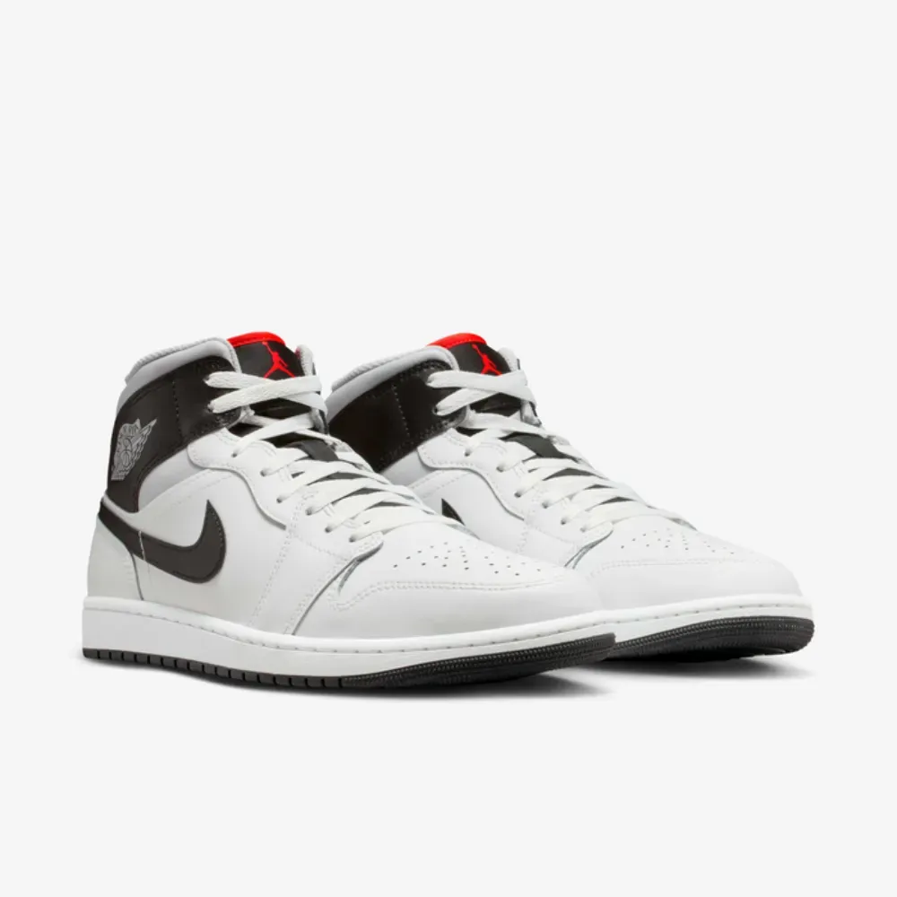 Air Jordan 1 Mid Summit White Neutral Grey - Droper