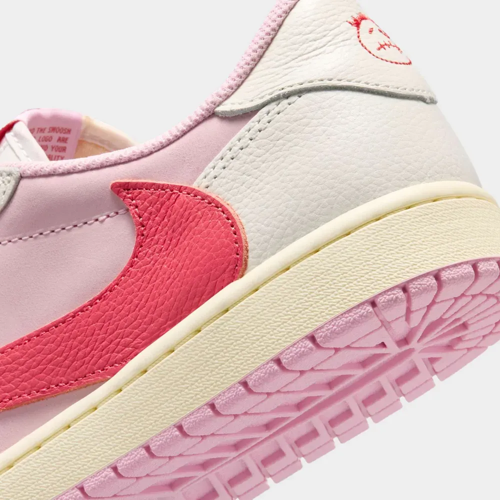 Travis Scott x Air Jordan 1 Low OG SP Sail Tropical Pink - Droper