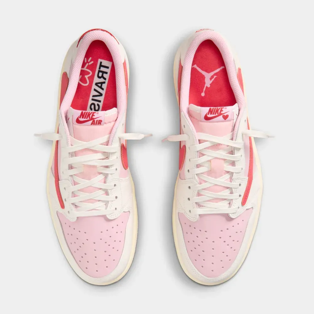 Travis Scott x Air Jordan 1 Low OG SP Sail Tropical Pink - Droper