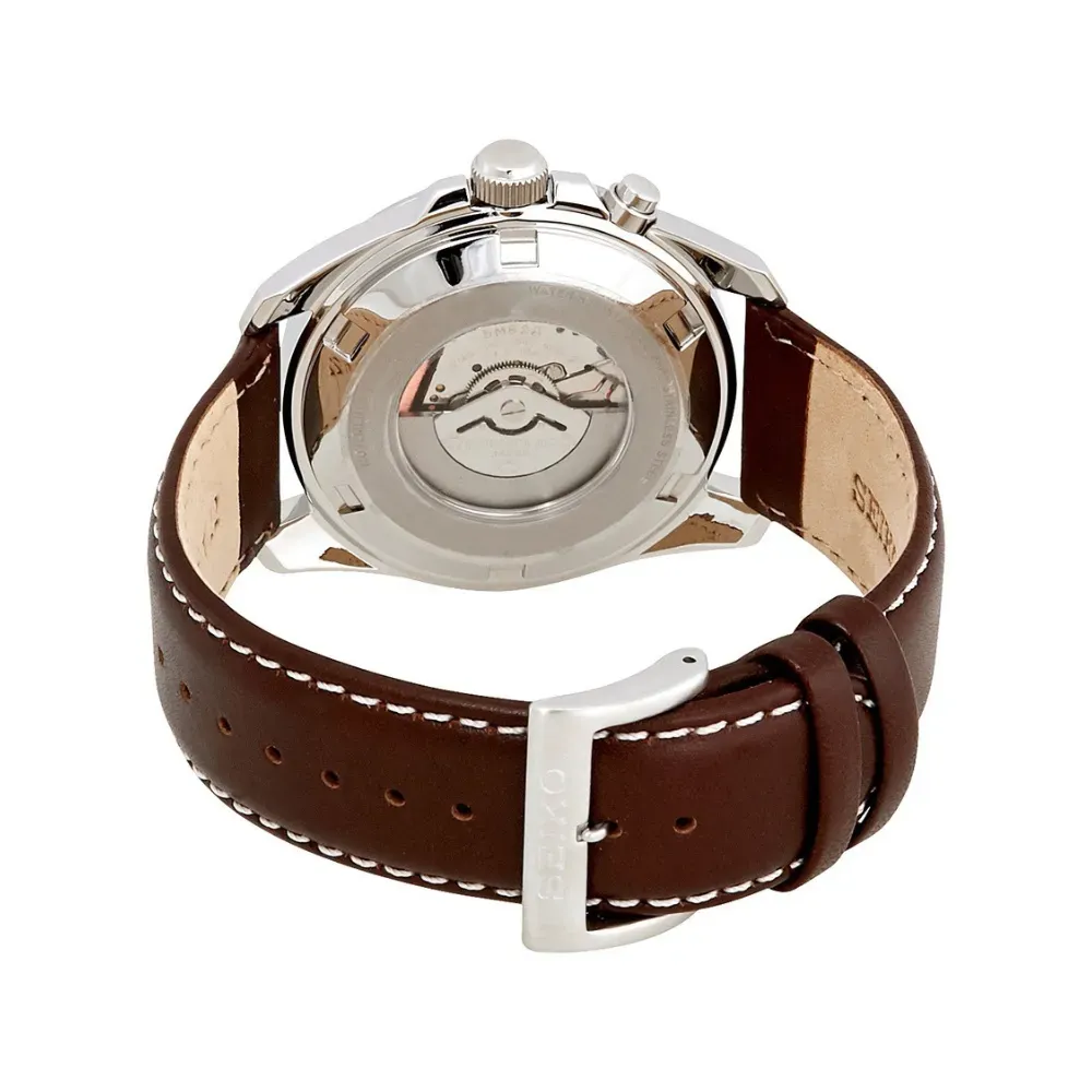 Relógio Seiko Kinetic Green Dial Brown Leather 42mm - Droper