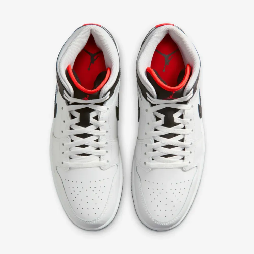Air Jordan 1 Mid Summit White Neutral Grey - Droper