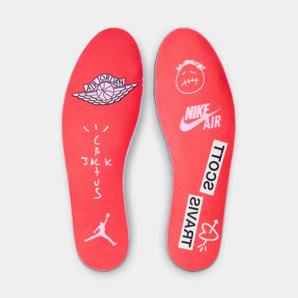 Travis Scott x Air Jordan 1 Low OG SP Sail Tropical Pink - Droper