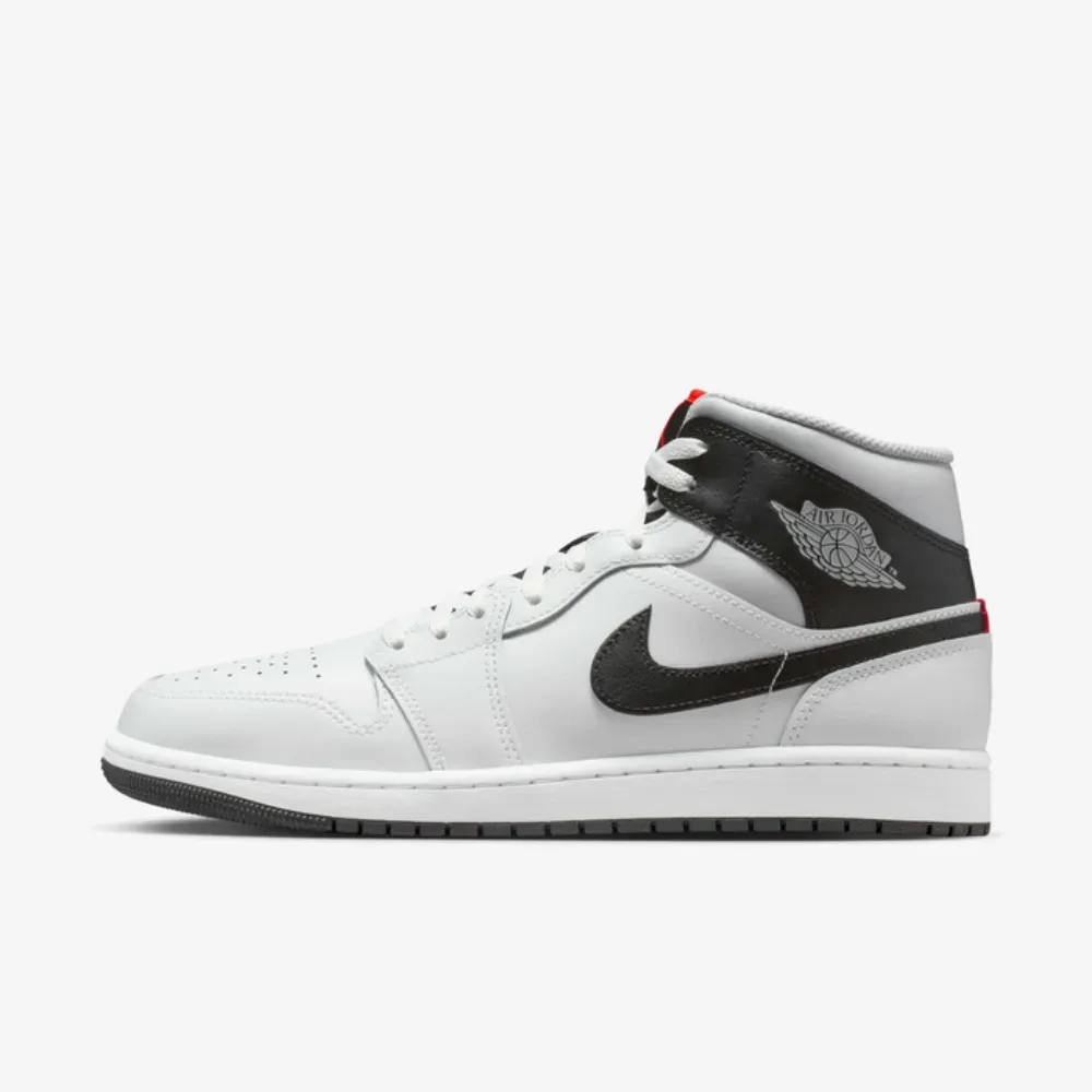 モモ　Nike Air Jordan 1 Mid ホワイト/グレー/ Air Jordan 1 Mid Summit White Neutral Grey - Droper