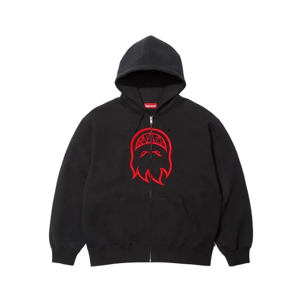 トップス Supreme x Spitfire Zip Up Hooded Spitfire x Supreme Moletom Zip Up Hooded Black SS26-W17 - Droper