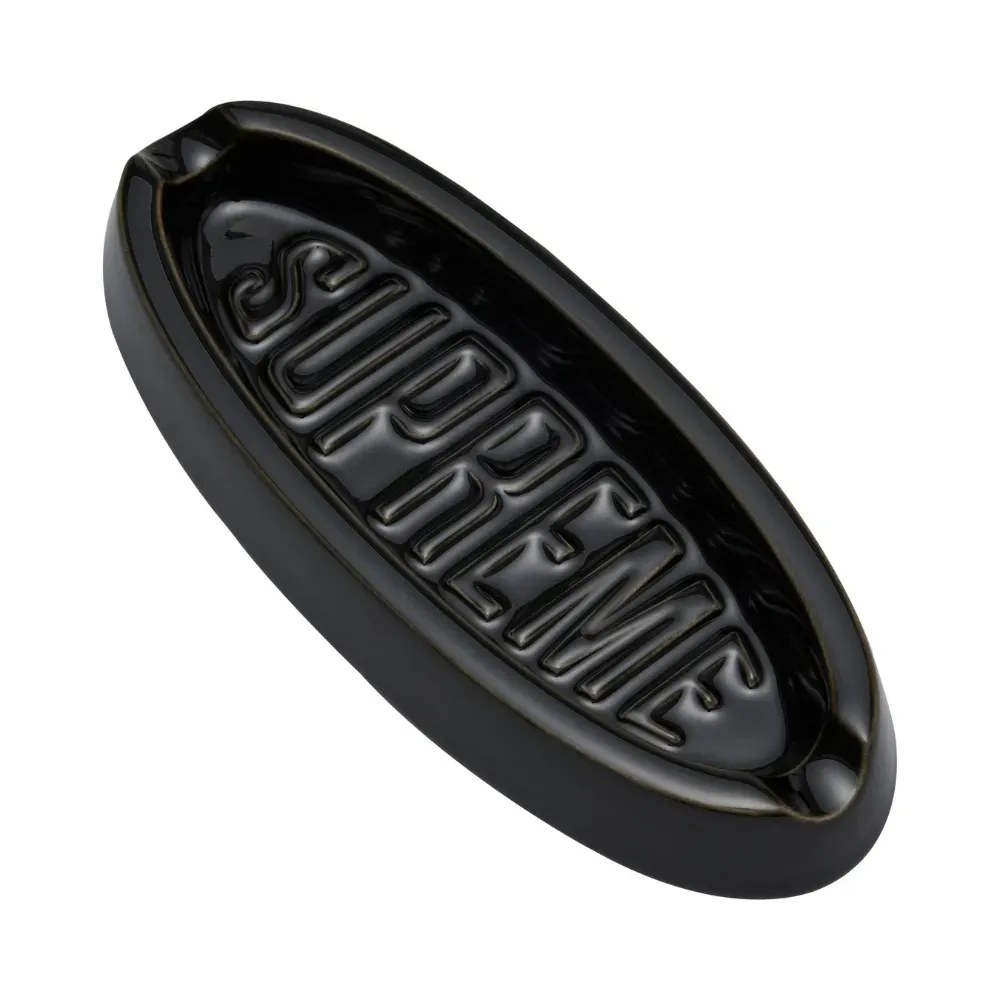 Cinzeiro Supreme Oval Tray Black SS26-W17 - Droper
