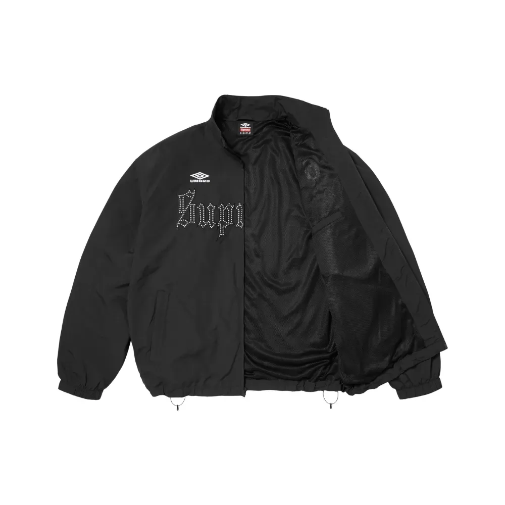 Umbro x Supreme Jaqueta Rhinestone Track Black SS26-W17 - Droper
