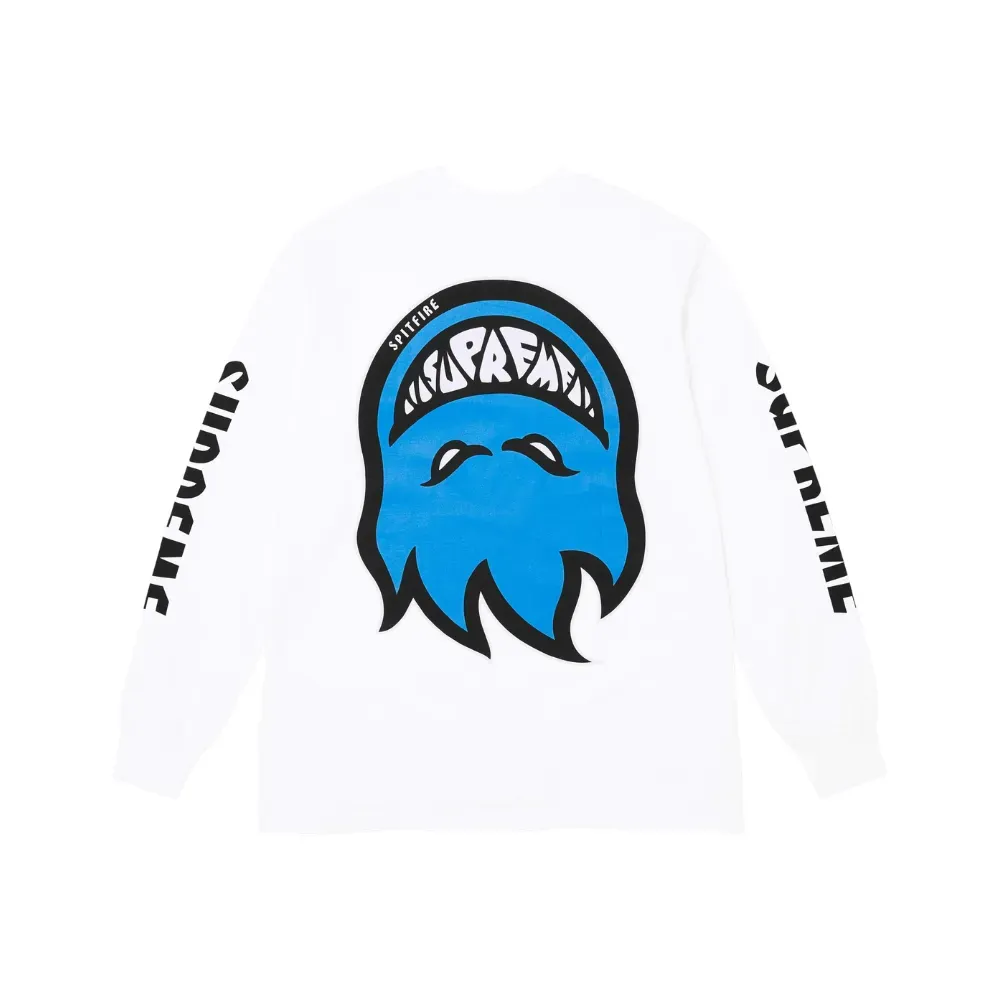 Spitfire x Supreme Camiseta Long Sleeve White SS26-W17 - Droper
