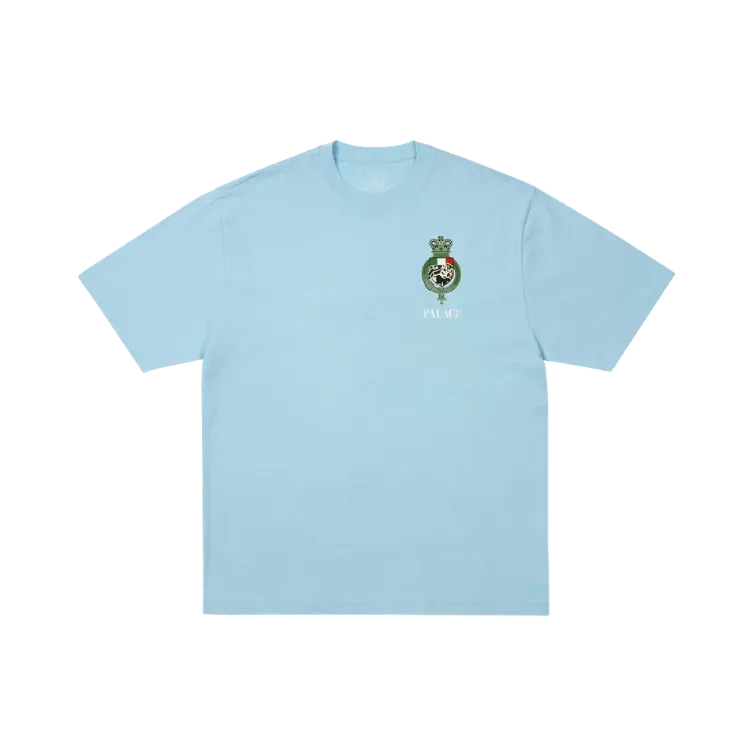 トップス PALACE CREST SWEAT Camiseta Palace Heavy Crest Skyline Blue - Droper