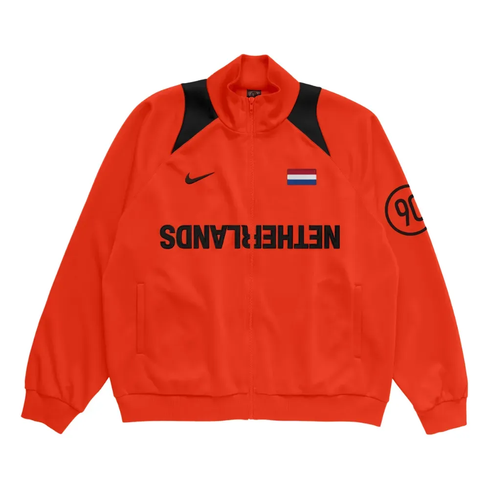 Cactus Jack x Nike Jaqueta Netherlands Total 90 Anthem Orange - Droper