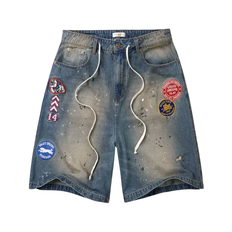 Bermuda Vale Lives Forever Paradise Jorts Blue