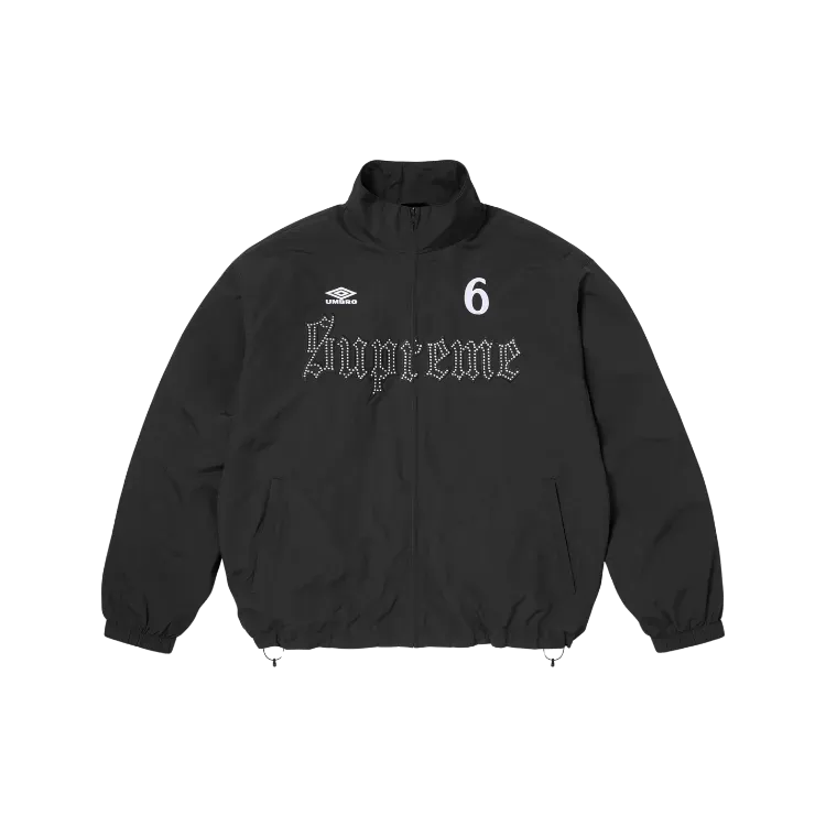 Umbro x Supreme Jaqueta Rhinestone Track Black SS26-W17 - Droper
