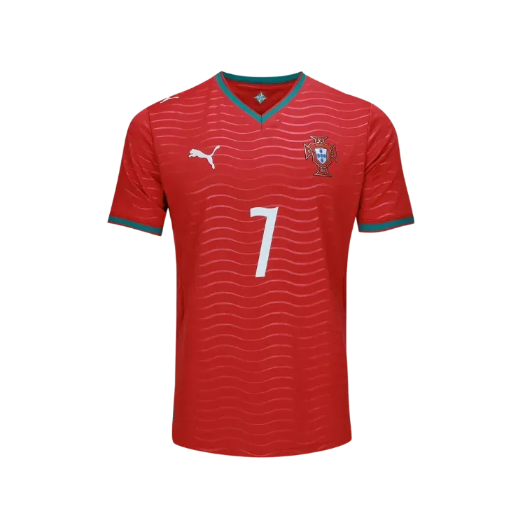 Camiseta Puma Portugal 2026 C. Ronaldo 7 Home Masculina Red