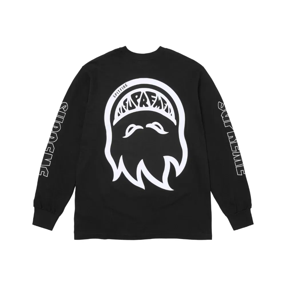 Spitfire x Supreme Camiseta Long Sleeve Black SS26-W17 - Droper