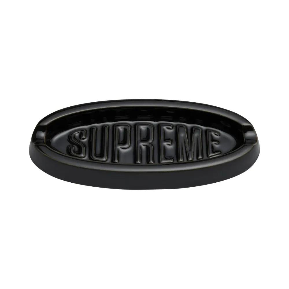 Cinzeiro Supreme Oval Tray Black SS26-W17 - Droper