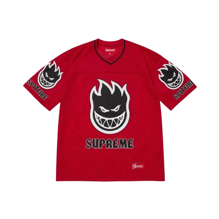 Spitfire x Supreme Camiseta Football Jersey Red SS26-W17 - Droper