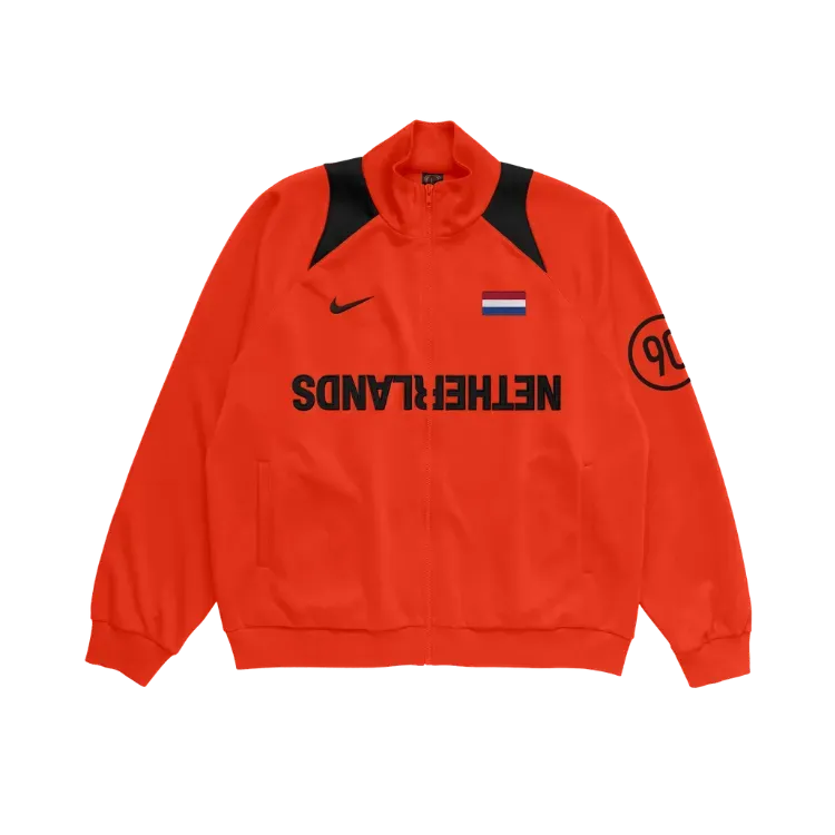 Cactus Jack x Nike Jaqueta Netherlands Total 90 Anthem Orange - Droper