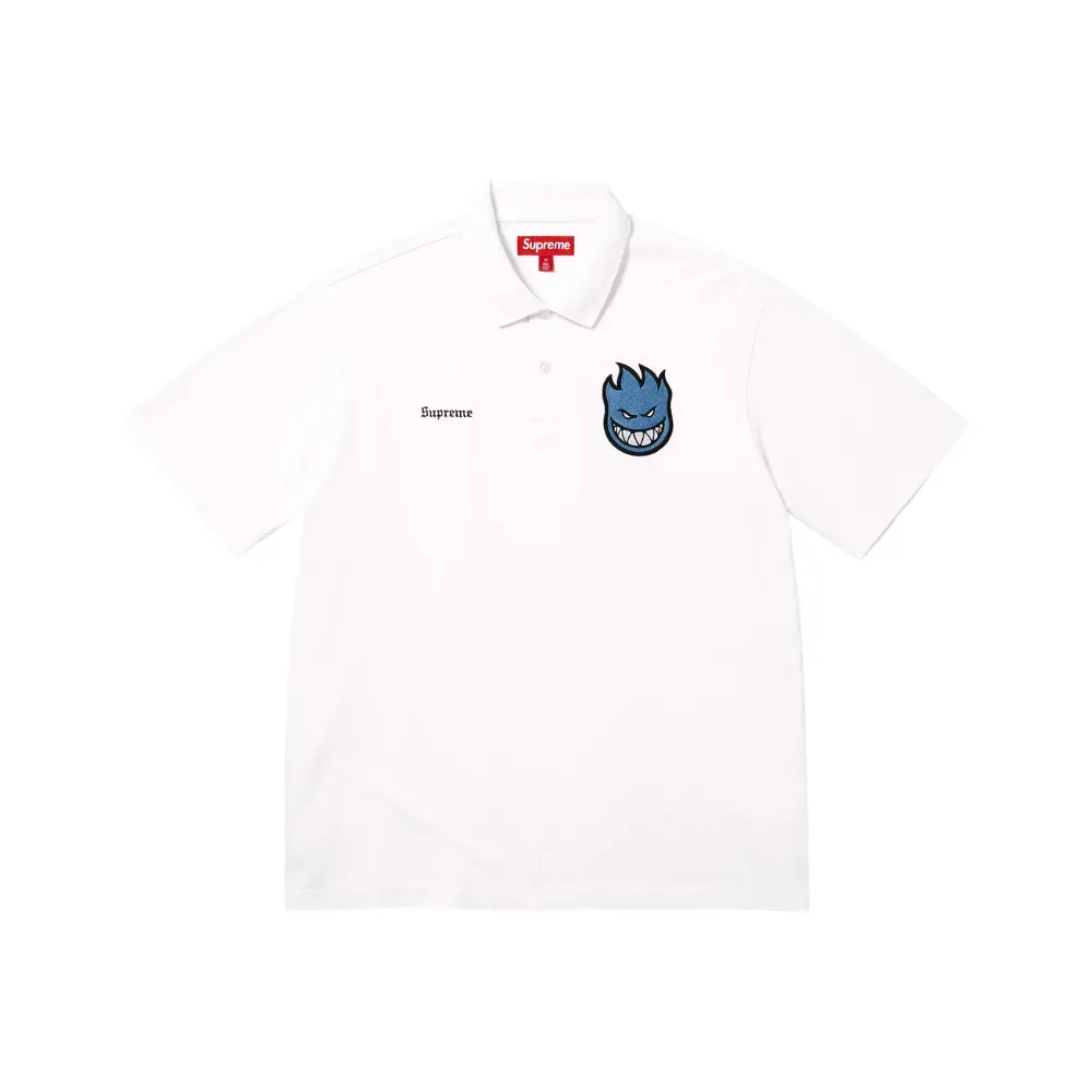 Spitfire x Supreme Camiseta Polo White SS26-W17 - Droper