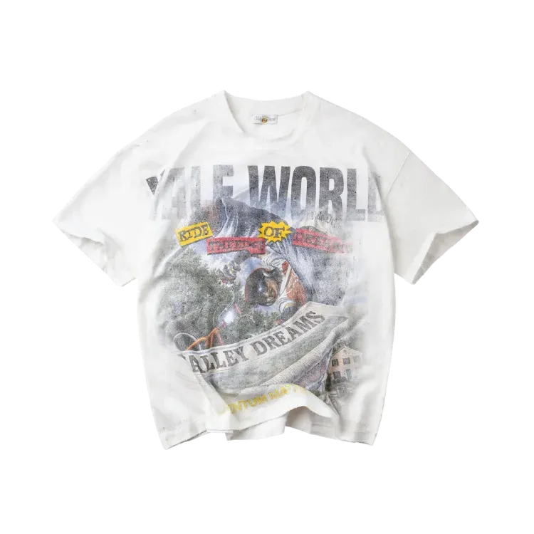 Camiseta Vale Lives Forever Newspaper White