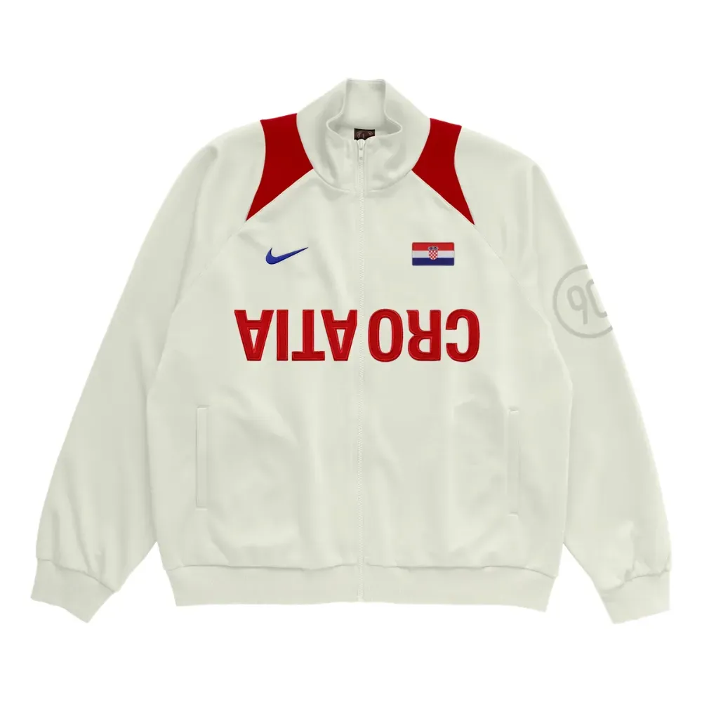 Cactus Jack x Nike Jaqueta Croatia Total 90 Anthem White - Droper
