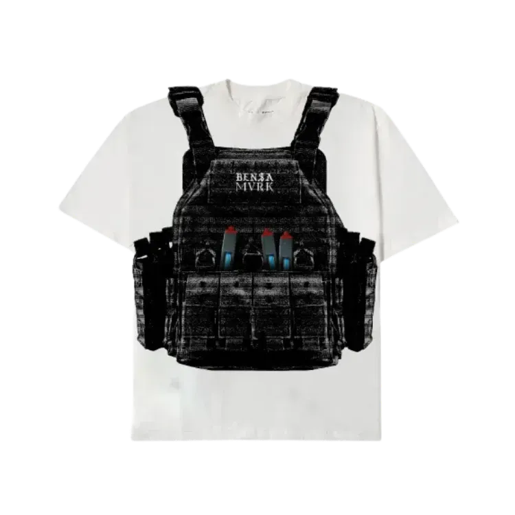 Bensa x MVRK Camiseta Bulletproof Off White