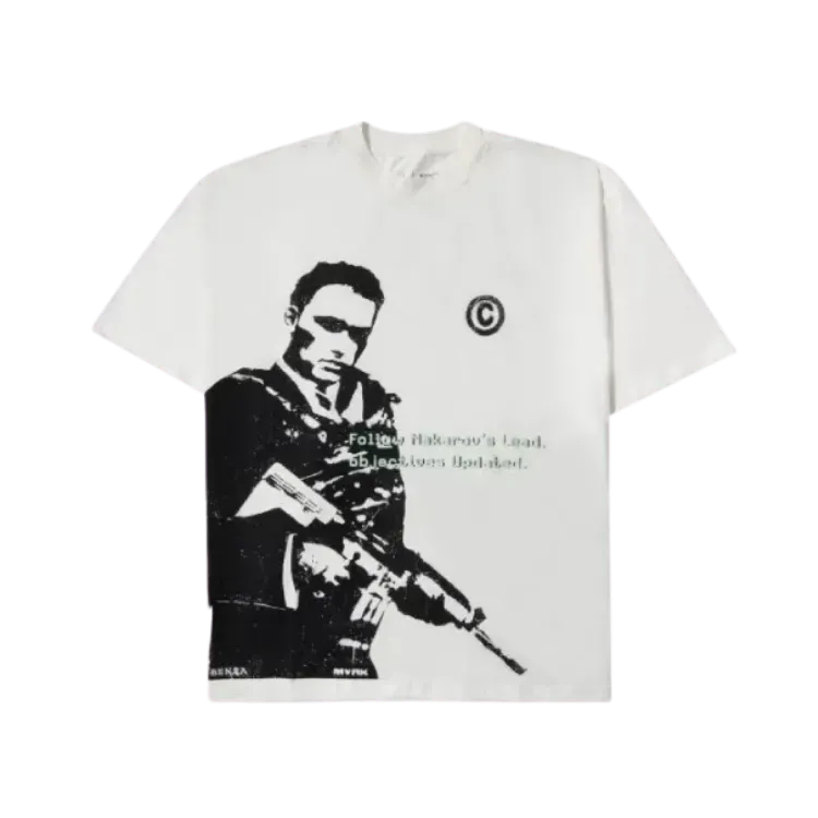 Bensa x MVRK Camiseta Makarov Off White