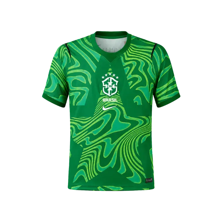 Camiseta Nike Goleiro Brasil 2026 Torcedor Pro Green