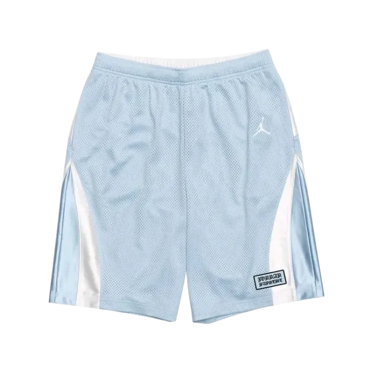 Air Jordan x Supreme Shorts Basketball Light Blue Black SS26-W15