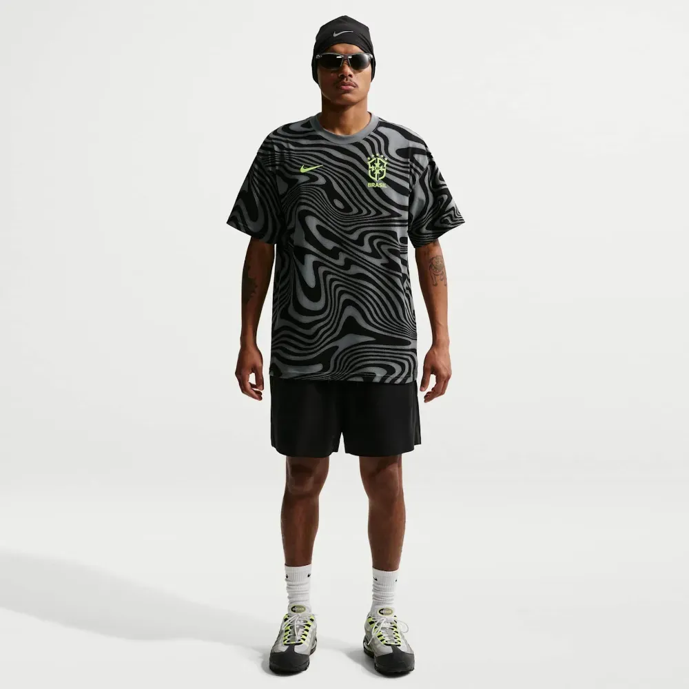 Camiseta Nike Brasil AOP Black - Droper