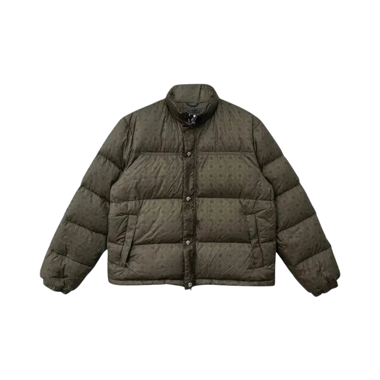Jaqueta Puffer Chrome Hearts Olive Green