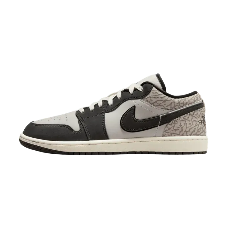 Air Jordan 1 Low SE Sail Deep Pewter Elephant Print