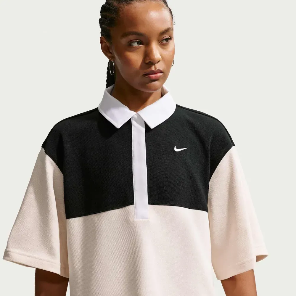 トップス swag flexwitme yoko polo nike y2k brrrs Camisa Nike Polo Street Essentials Black Grey Feminina - Droper