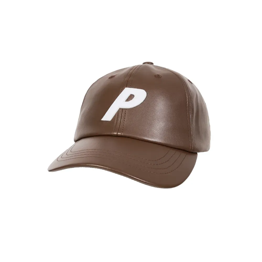Boné Palace Faux Leather P 6-Panel Brown - Droper