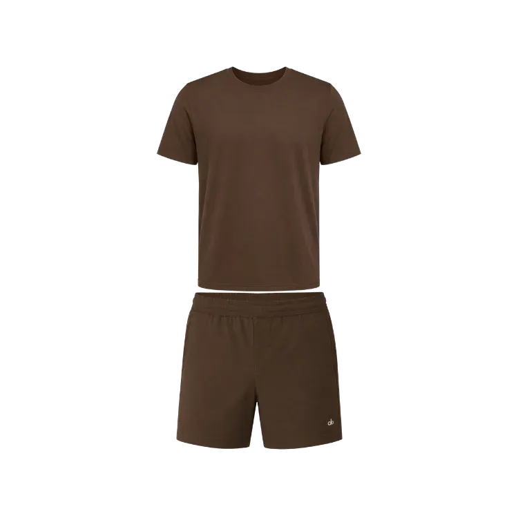 Shorts Alo Yoga Match Point Black - Droper