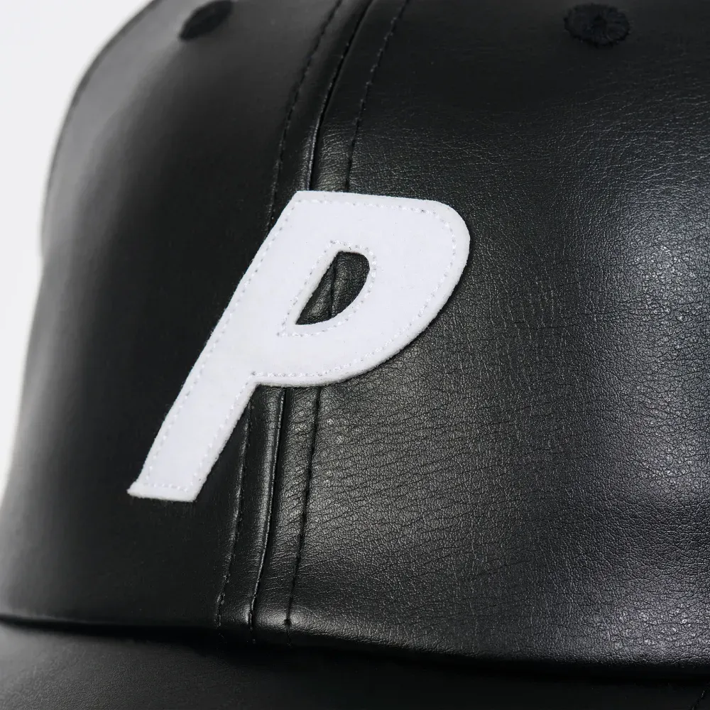 Boné Palace Faux Leather P 6-Panel Black - Droper