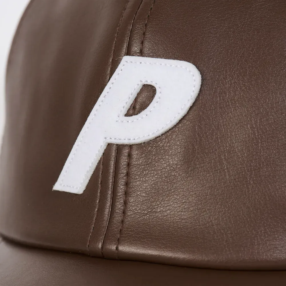 Boné Palace Faux Leather P 6-Panel Brown foto 3