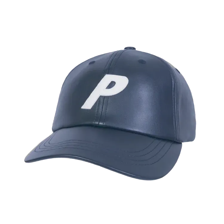Boné Palace Faux Leather P 6-Panel Navy