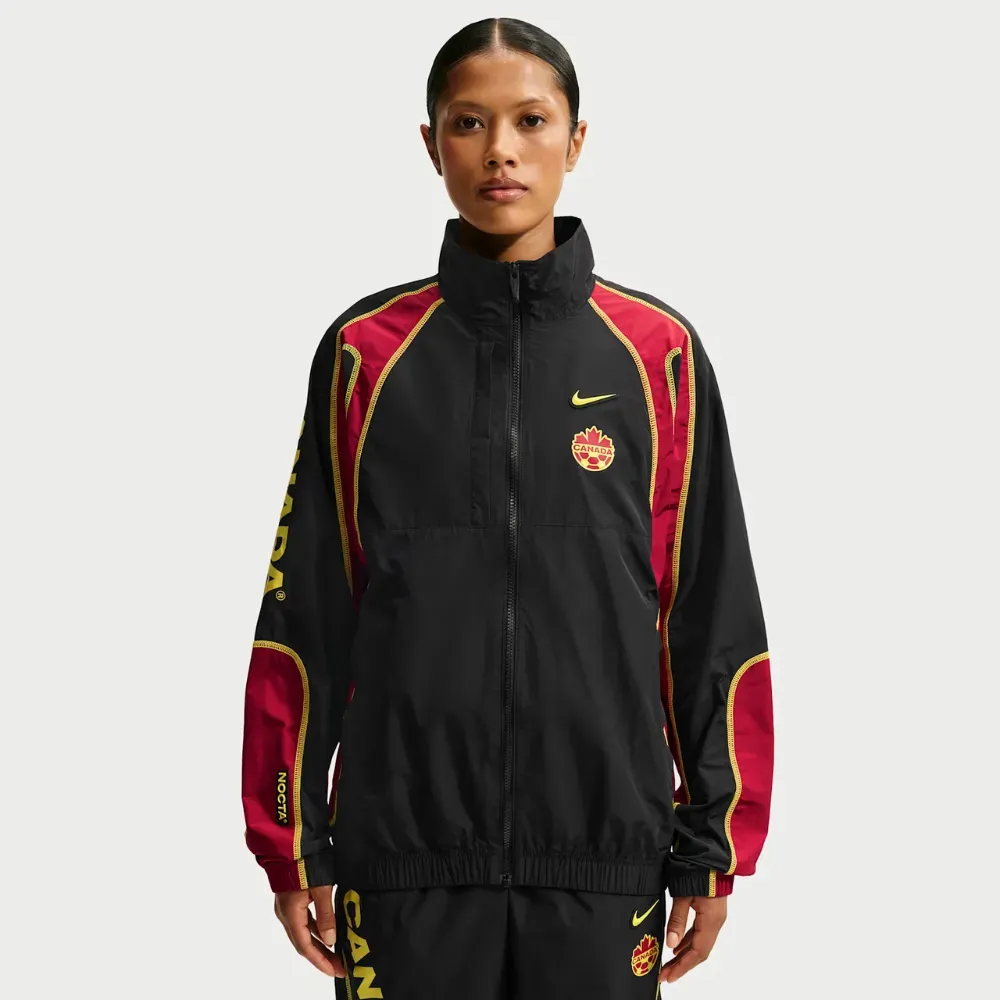 Canada x NOCTA x Nike Jaqueta Track Black Gym Red - Droper