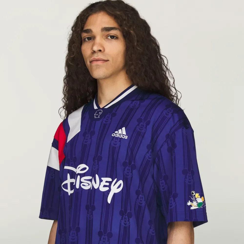 Brain Dead x Disney x adidas Camiseta Football Jersey Victory Blue