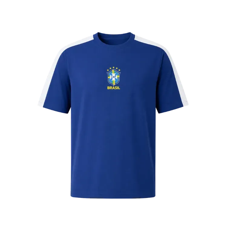 Camiseta CBF Seleção Brasileira Reedição Penta 2002 Blue - Droper