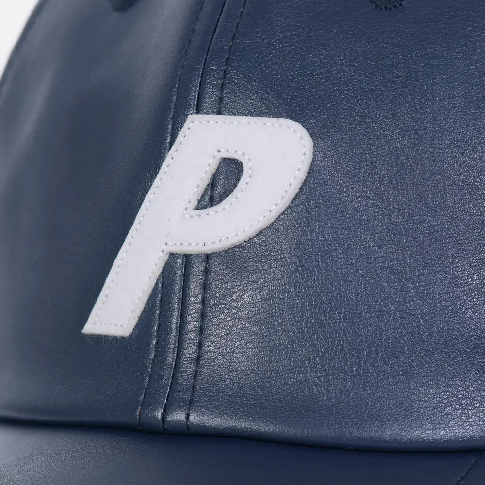 Boné Palace Faux Leather P 6-Panel Navy - Droper