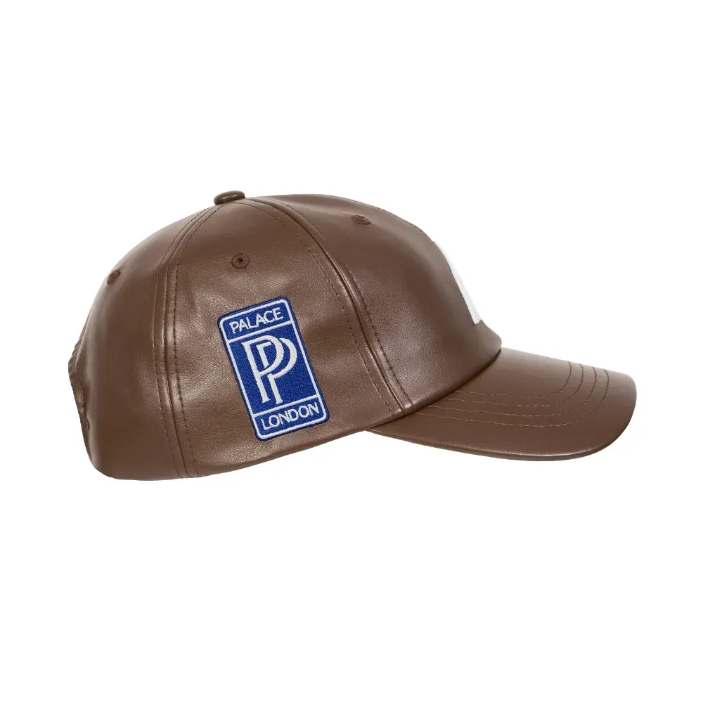 Boné Palace Faux Leather P 6-Panel Brown - Droper