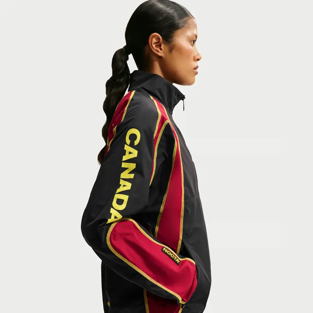 Canada x NOCTA x Nike Jaqueta Track Black Gym Red - Droper