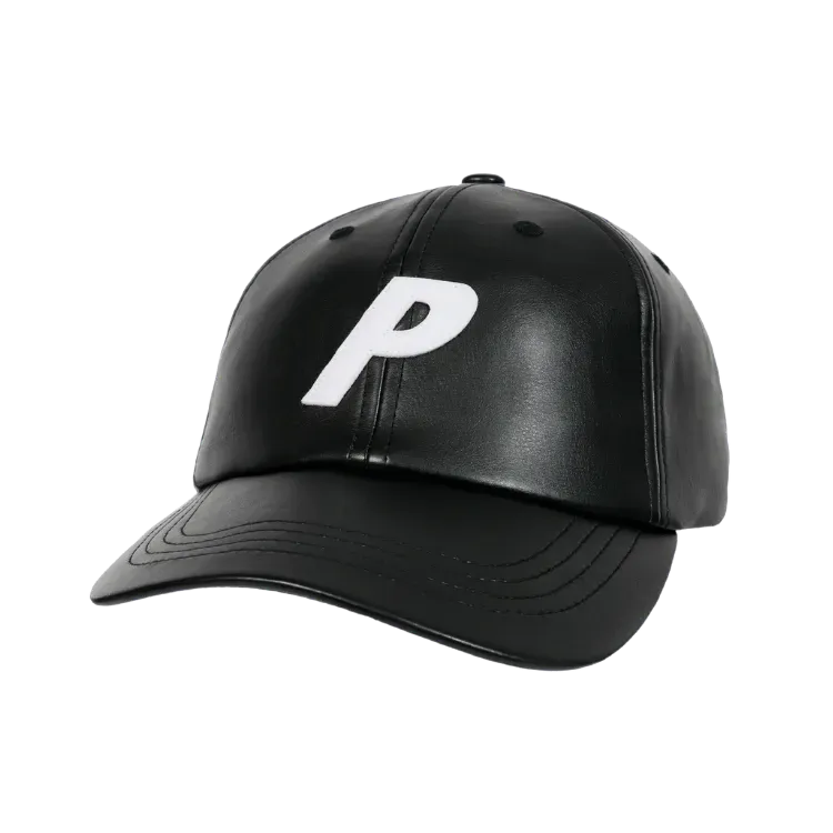 Boné Palace Faux Leather P 6-Panel Black - Droper
