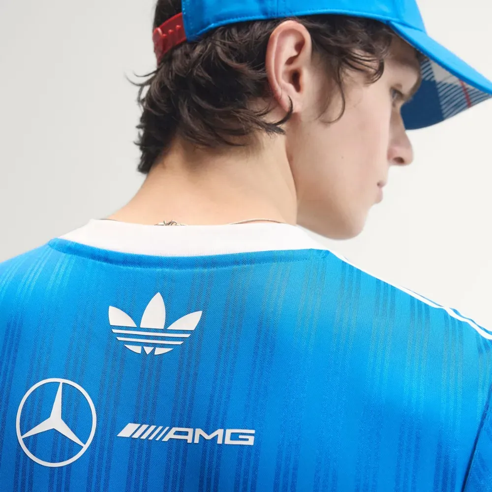 Mercedes AMG Petronas F1 x adidas Camiseta Piloto Team Blue foto 3