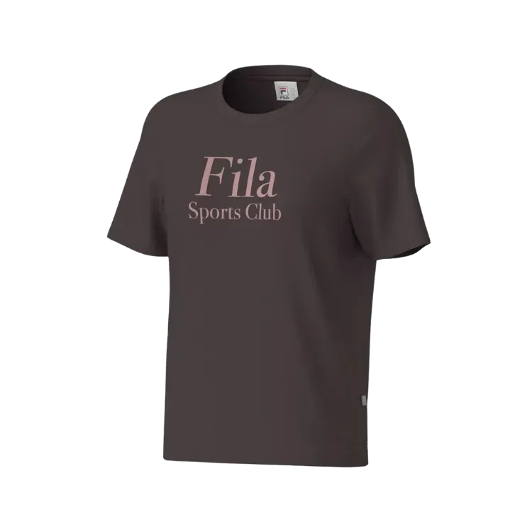 Camiseta Fila Regular Sports Club Graphic Chocolate