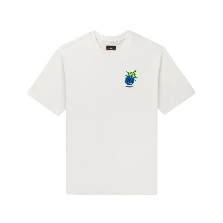 The Hundreds x High Company Camiseta Adam Bomb Flames Tee White
