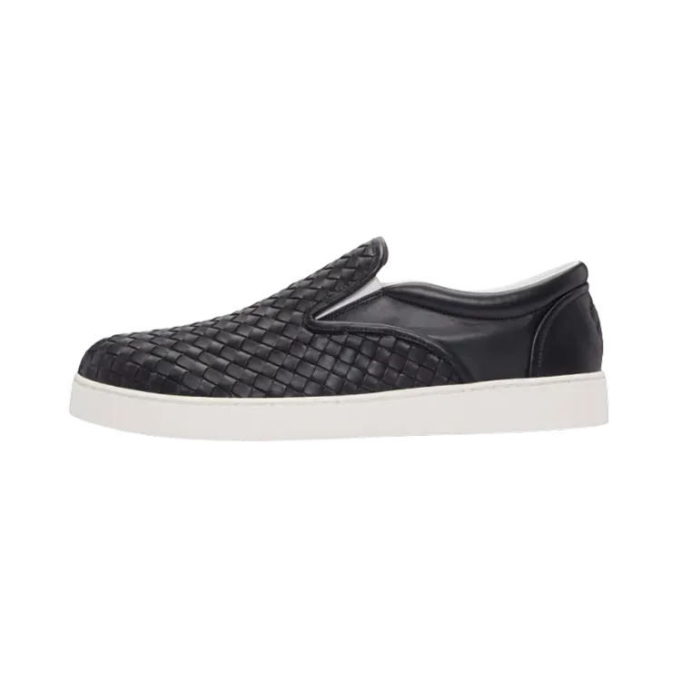 Bottega Veneta Intrecciato Dodger Slip-On Black