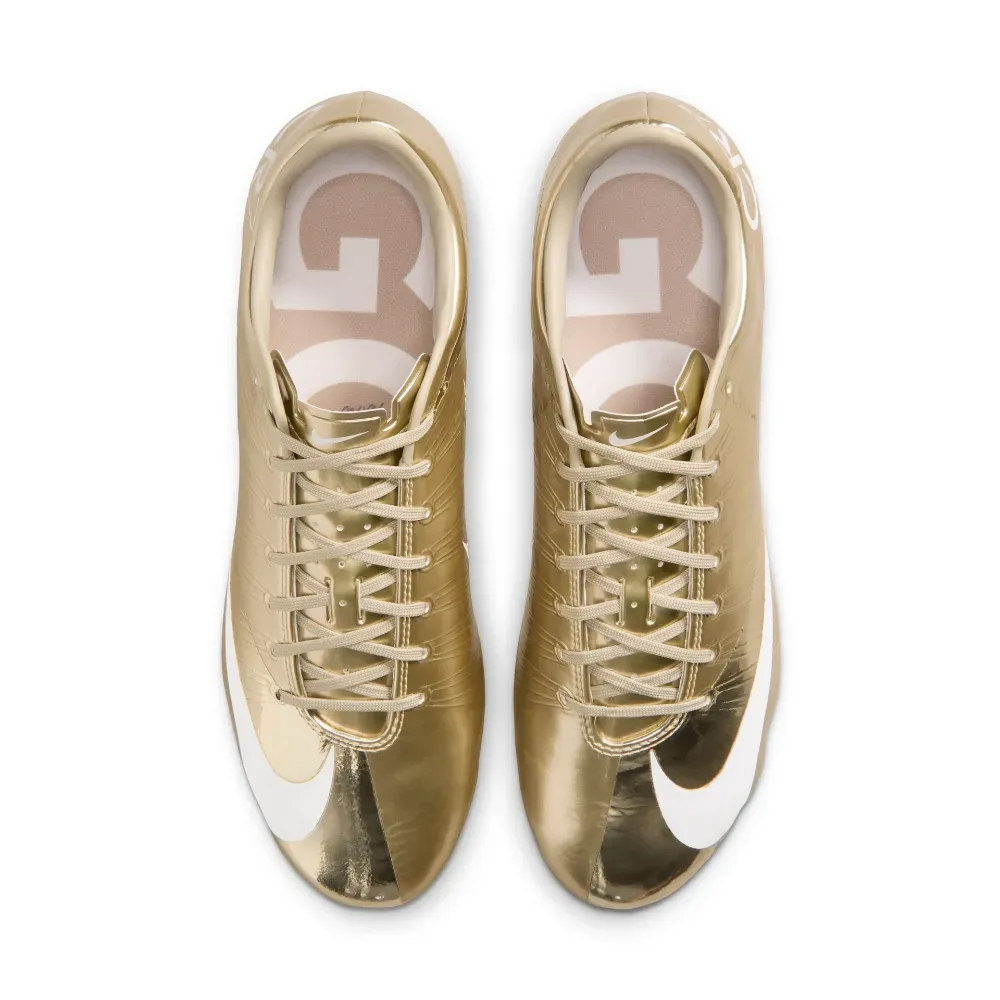 CR7 x Nike Chuteira Mercurial Superfly 1 RGN FG SE Metallic Gold