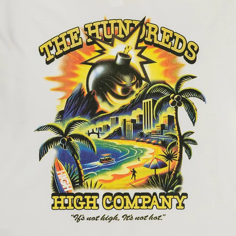 The Hundreds x High Company Adam Bomb Beach White - Droper
