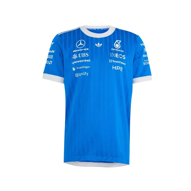Mercedes AMG Petronas F1 x adidas Camiseta Piloto Team Blue